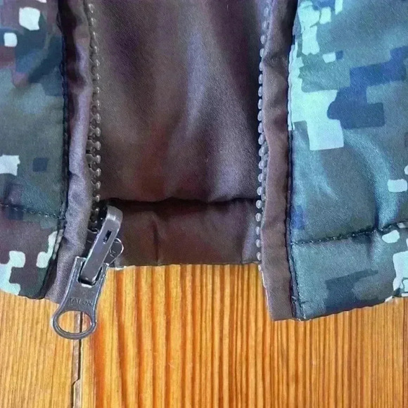 Faded Glory Hooded Camouflage  Boys Jacket Brown Trim Size S/CH (6-7) - Picture 10 of 14